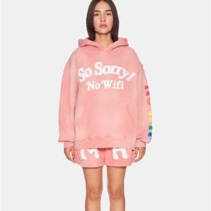 Madhappy So Sorry No Wifi Universal Hoodie Pink RARE